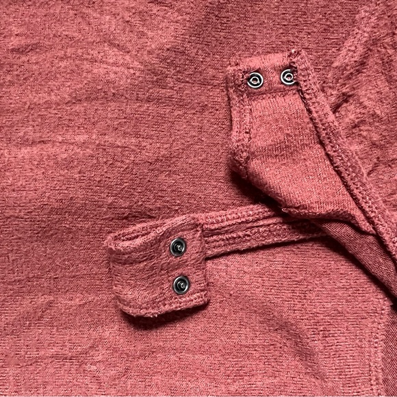 ABERCROMBIE & FITCH BURNT ORANGE SOFT LONG SLEEVE V NECK TIE FRONT BODYSUIT - Picture 10 of 10